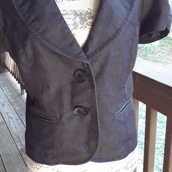 Dark denim blazer - Picture 2 of 7